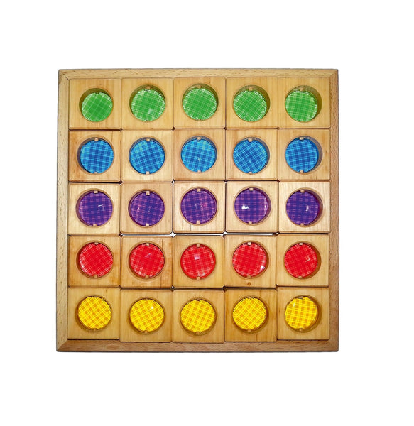 Bauspiel Stain Glass Faceted Blocks 25p