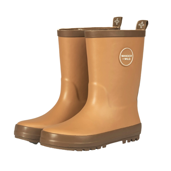 Wander & Wild Natural Rubber Gum Boots-Desert