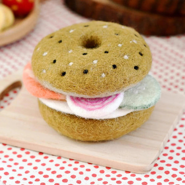 Felt Bagel Food Set