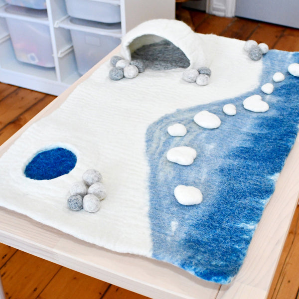 Felt Large Antarctic Polar Arctic Play Mat