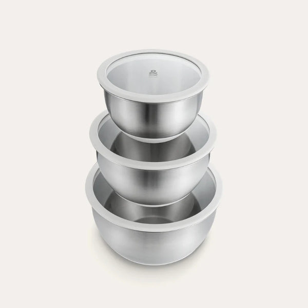 Seed & Sprout Stainless Steel Mixing Bowls Set of 3