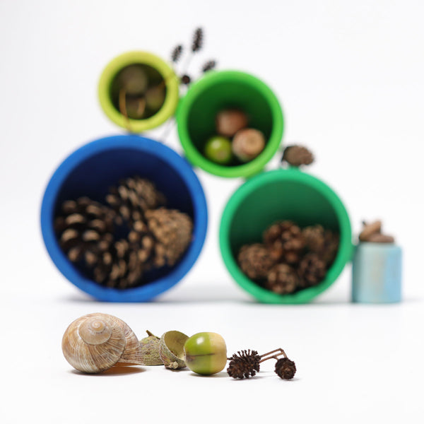 Grimm's Stacking Bowls-Oceanblue