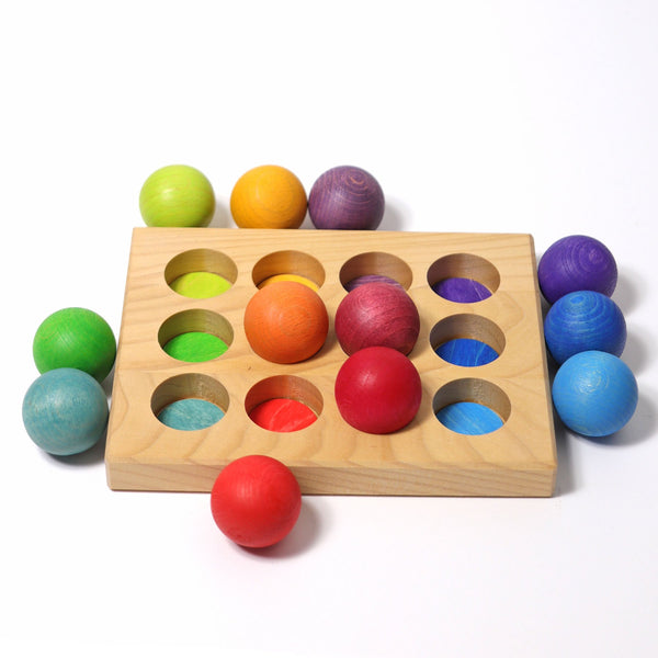 Grimm's Wooden Rainbow Sorting Board