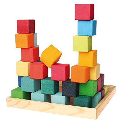 Grimm's Wooden Mosaic Blocks 36p