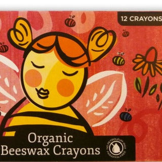 Filana Organic Beeswax Crayons, Rainbow Sticks-12