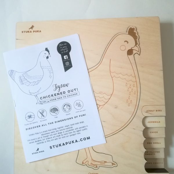 Stuka Puka Chicken or the Egg Wooden Puzzle