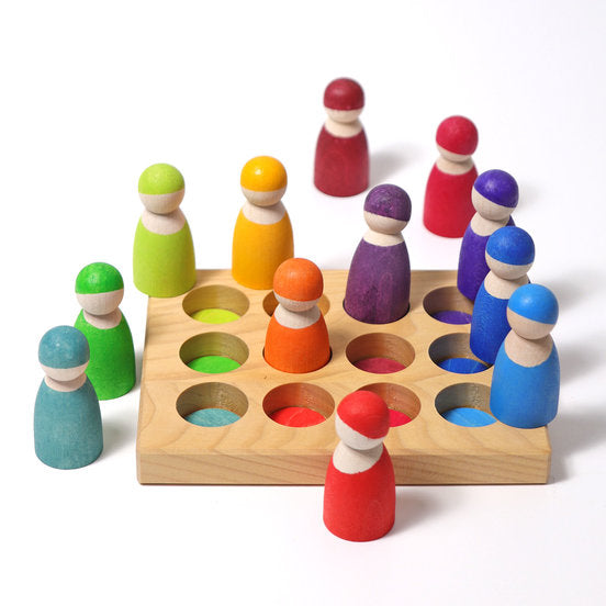 Grimm's Wooden Rainbow Sorting Board
