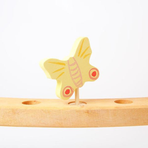 Grimm's Candle Holder Decoration-Yellow Butterfly