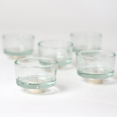 Grimm's Tealight Glass Holders 5 Piece