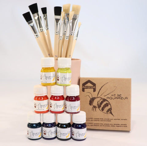Apiscor Watercolour Paint 9 Colours