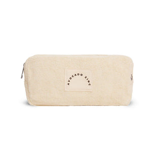 Avocado Zinc Terry Towelling Pouch-White