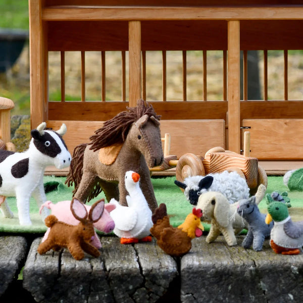 Felt Farm Animals Set of 10