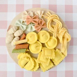 Felt Pasta Play Food Set