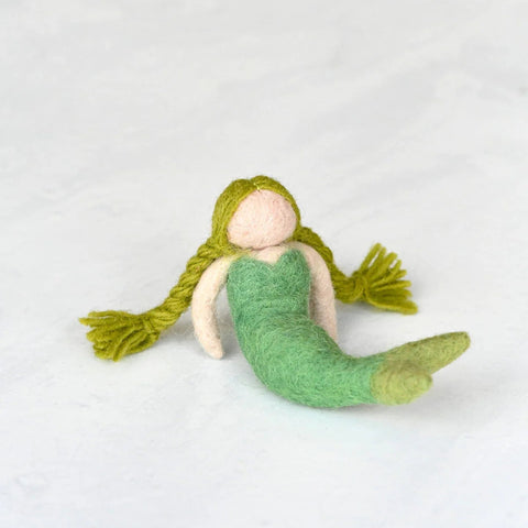 Felt Mermaid Green Hair