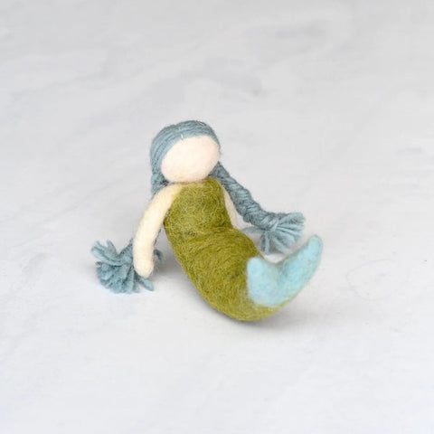 Felt Mermaid Blue Hair