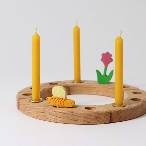 Grimm's 100% Beeswax Candles Set of 12