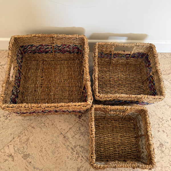 Set of 3 Square Holga Baskets