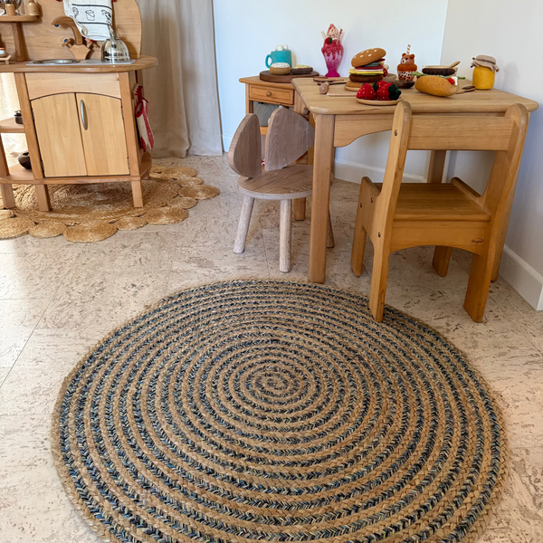 Jute/Cotton Rug 90cm