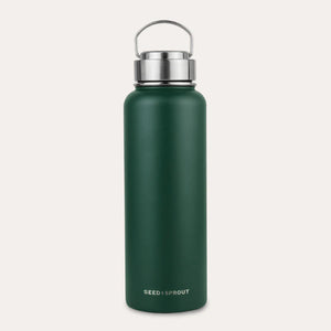Seed & Sprout Stainless Steel Drink Bottle 1200ml-Moss