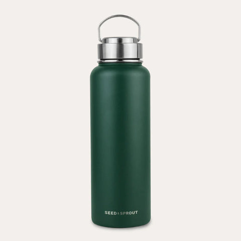 Seed & Sprout Stainless Steel Drink Bottle 1200ml-Moss