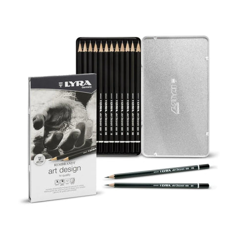 Lyra Art Set of 12 Graphite Pencils in Tin