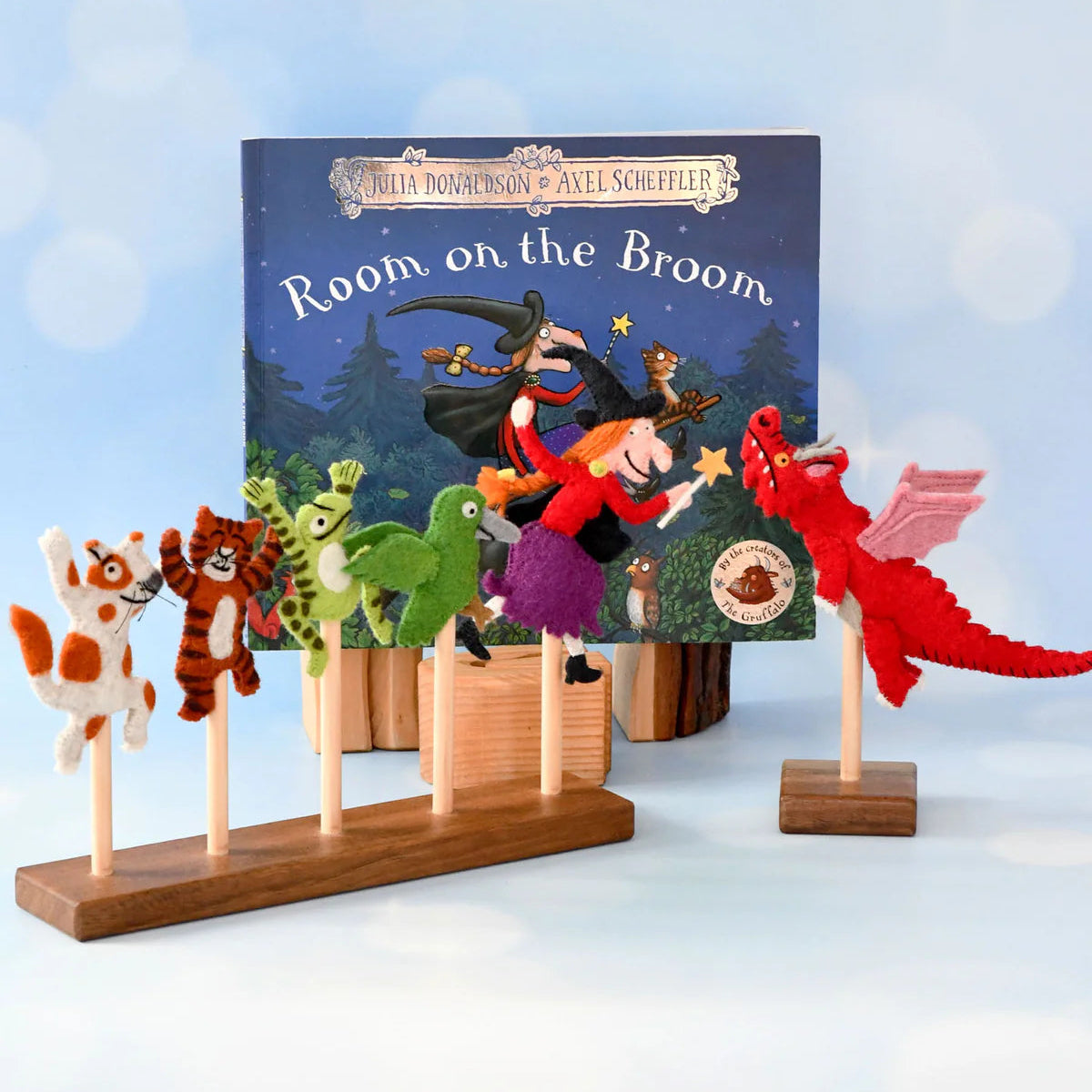 Brom Puppet ROOM ON THE BROOM® Finger Puppet Set – Play to Learn