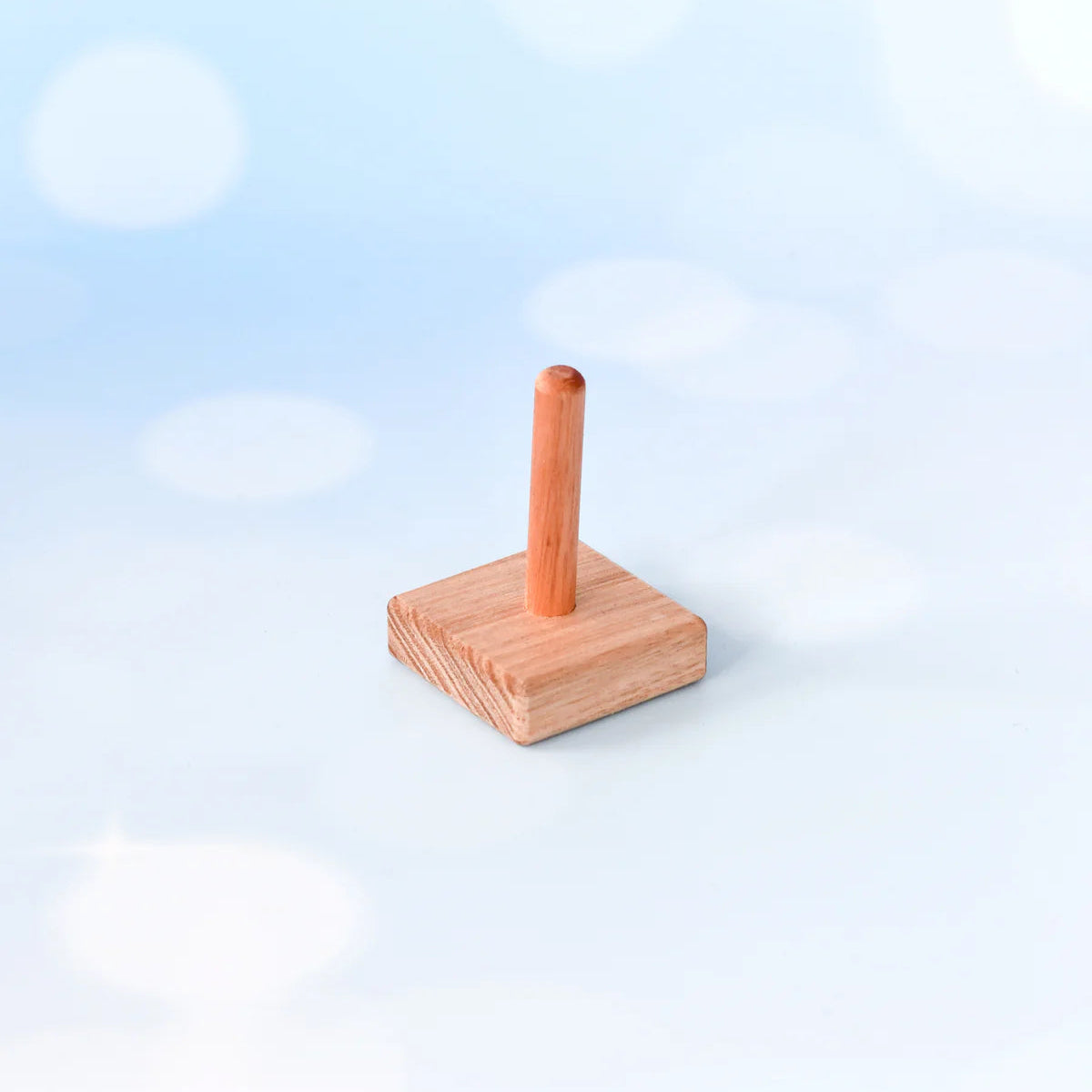 Finger Puppet Wooden Stand Short Single 1 Rod