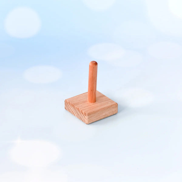 Finger Puppet Wooden Stand Short Single 1 Rod