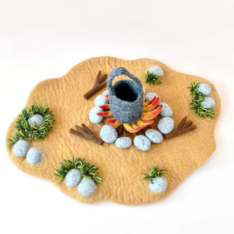 Felt Wombat Stew Mat & Billy Can