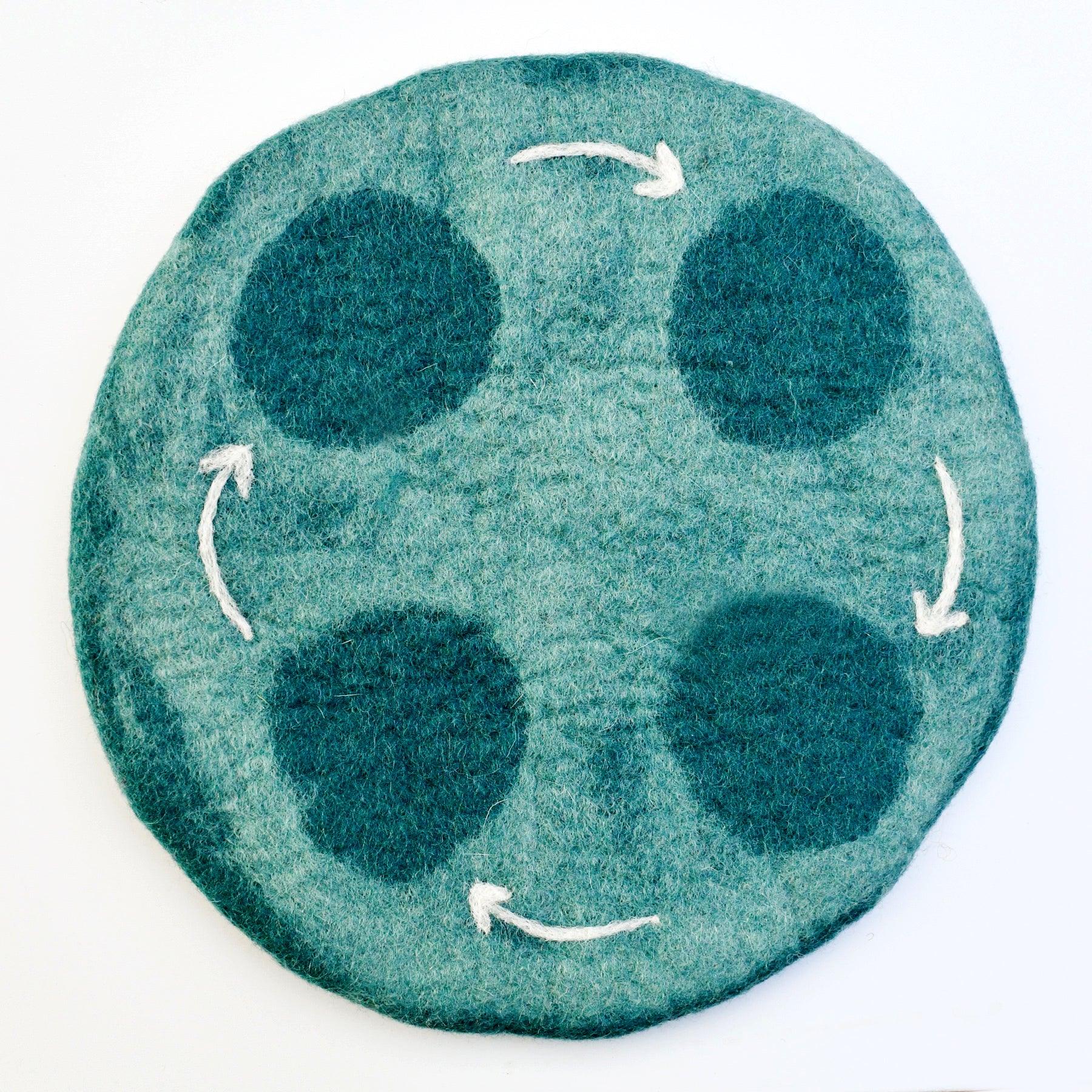 Felt Life Cycle Water Mat
