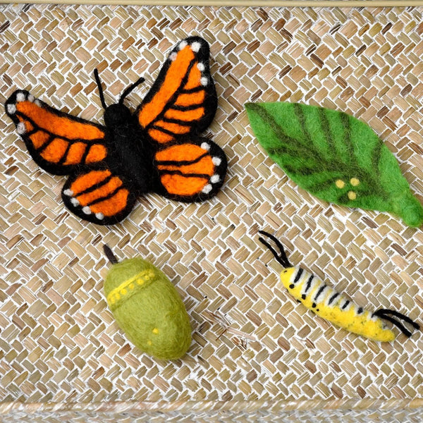 Felt Life Cycle Monarch Butterfly