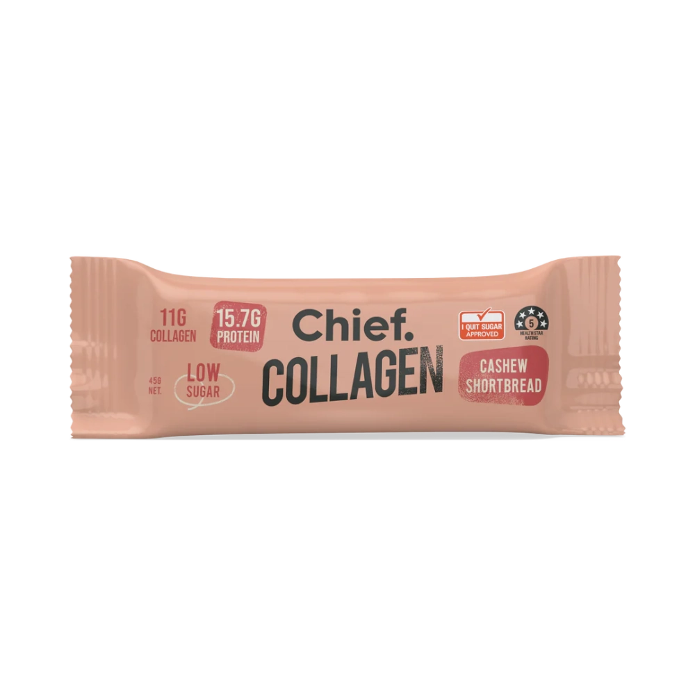 Chief Collagen Cashew Shortbread Protein Bar