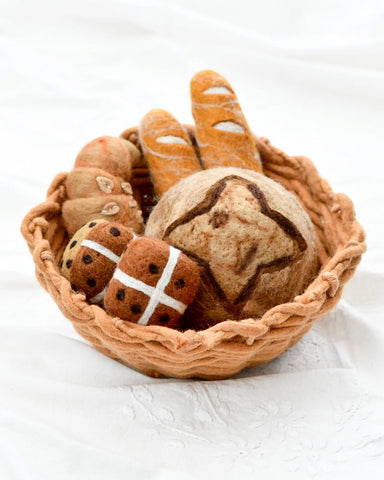 Felt Bread Basket & Bread