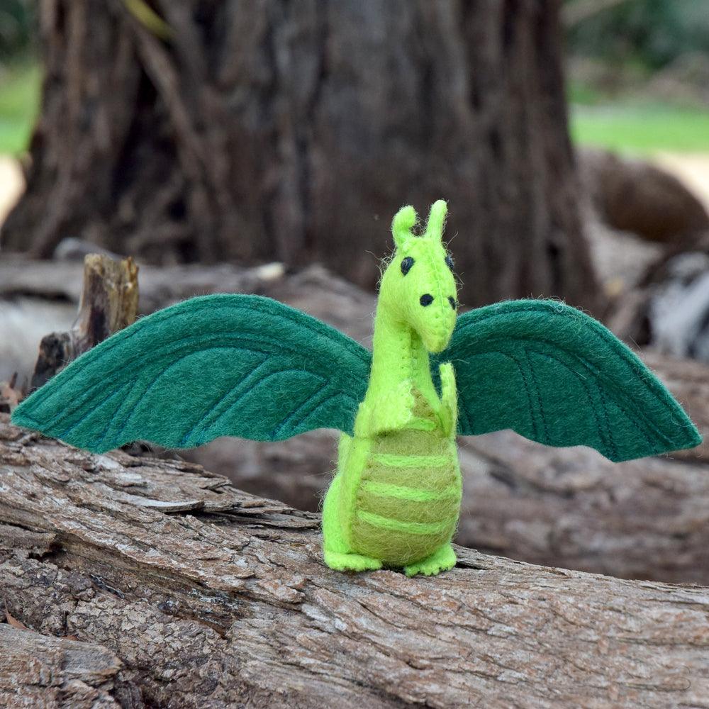 Felt Dragon Green