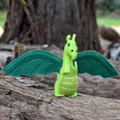 Felt Dragon Green