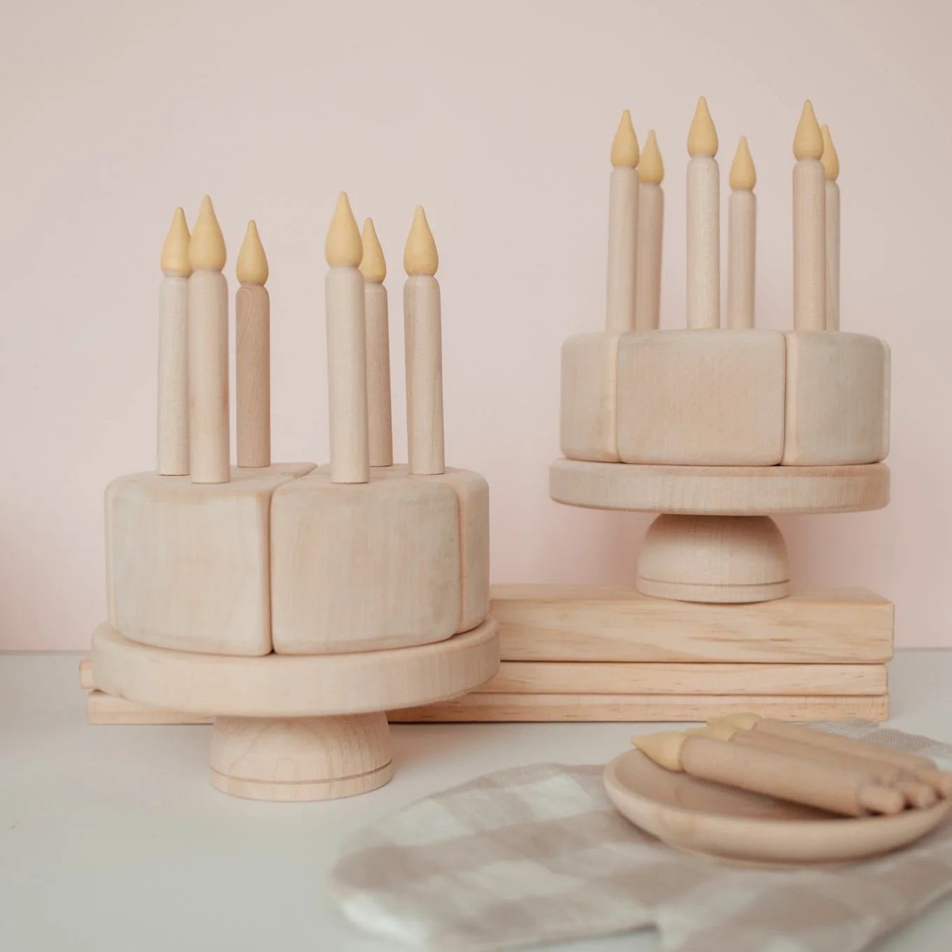 Wooden Birthday Cake