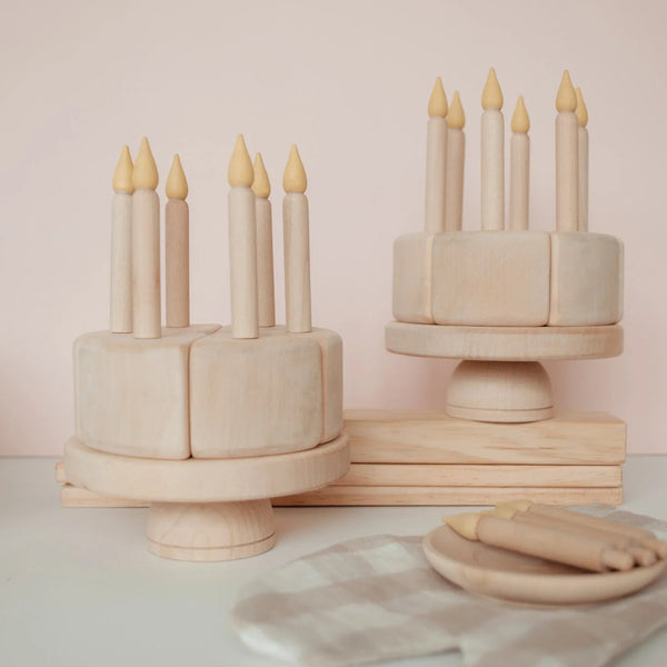 Wooden Birthday Cake
