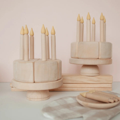 Wooden Birthday Cake