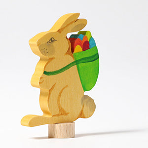 Grimm's Candle Holder Decoration-Rabbit with Eggs