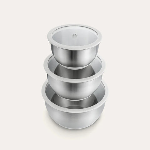 Seed & Sprout Stainless Steel Mixing Bowls Set of 3