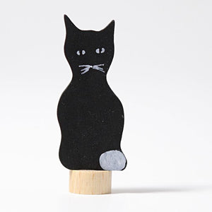 Grimm's Candle Holder Decoration-Black Cat