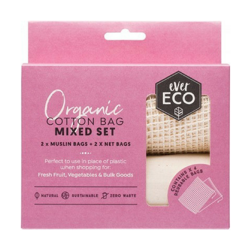 Ever Eco Organic Cotton Produce Bags Mixed