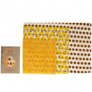 Queen B Beeswax Wraps Assorted Sizes- Coloured