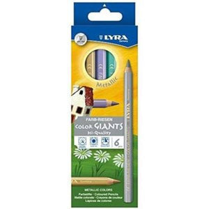 Lyra Colour Giants Laquered 6 Metalic Pencils