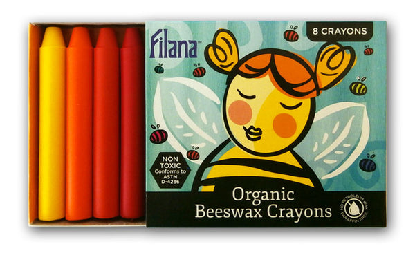 Filana Organic Beeswax Crayons, Rainbow Sticks-8