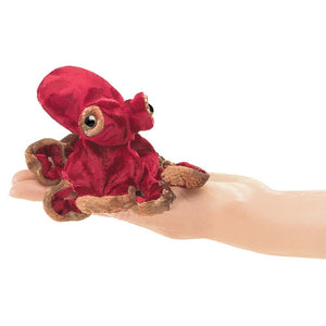 Folkmanis Red Octopus Finger Puppet