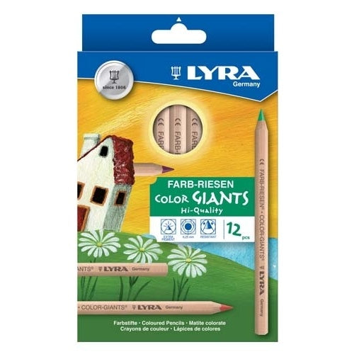 Lyra Colour Giants Pack of 12 with Black and White