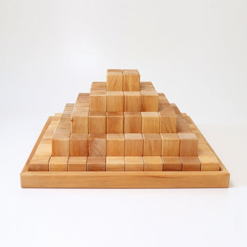 Grimm's Large Stepped Pyramid Blocks-Natural