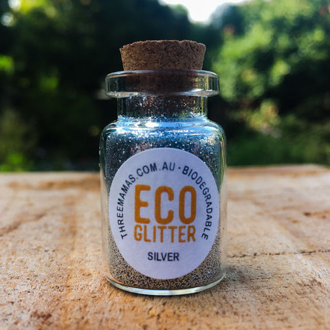 Silver Fine Eco Glitter Jar Small