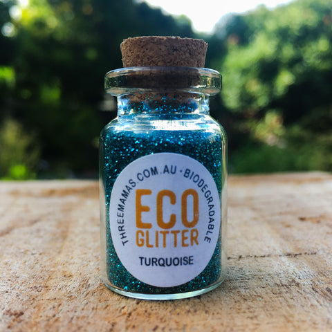 Turquoise Fine Eco Glitter Jar Small